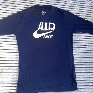 Nike Air long sleeve blue tee NWOT